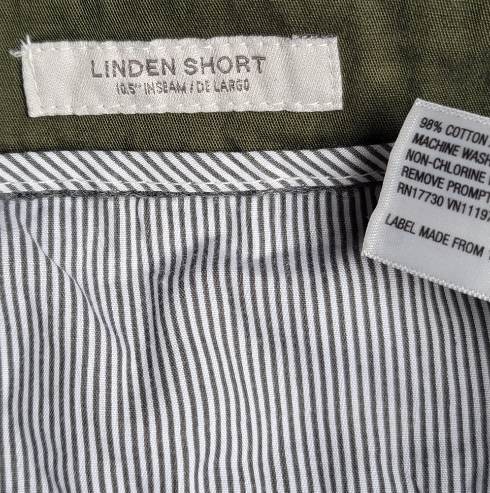 EUC GOODFELLOW & CO. LINDEN SHORT, GREEN BERMUDA SHORTS, MEN'S 32 - Picture 6 of 7